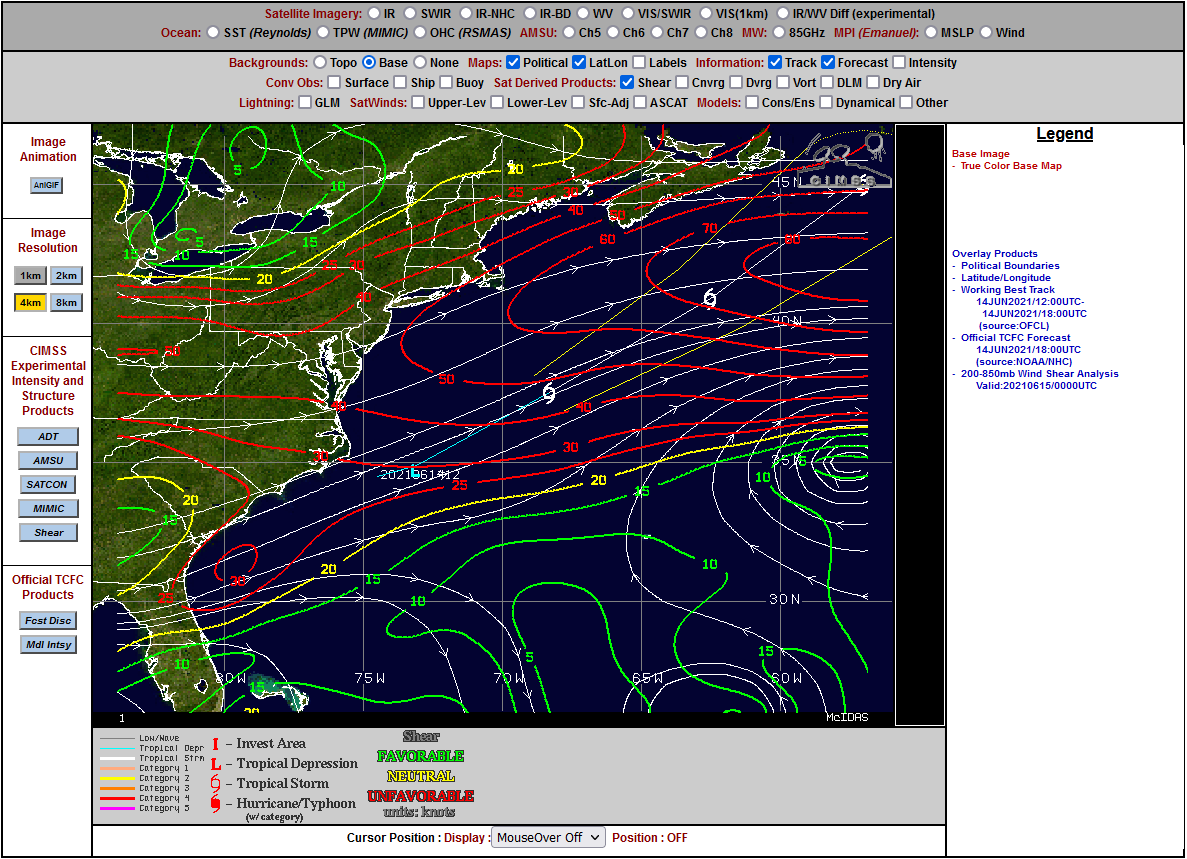 Tropical Storm Bill in the Atlantic Ocean « CIMSS Satellite Blog