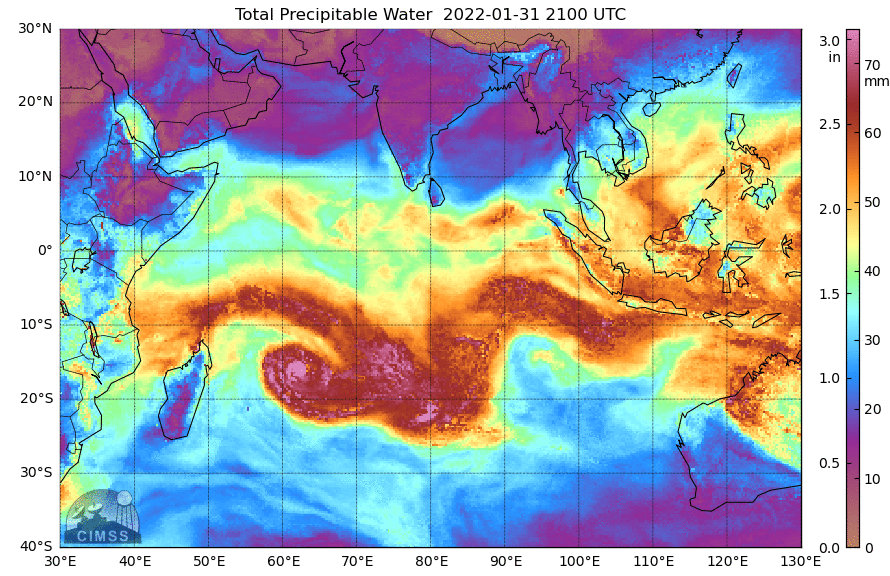 Cyclone Batsirai in the southern Indian Ocean — CIMSS Satellite Blog, CIMSS