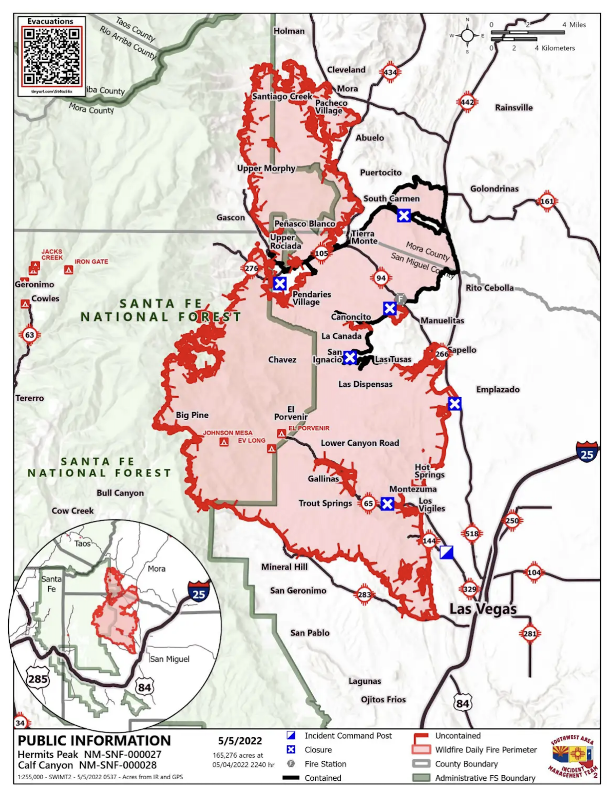 Calf Canyon and Hermits Peak Fires continue in New Mexico — CIMSS