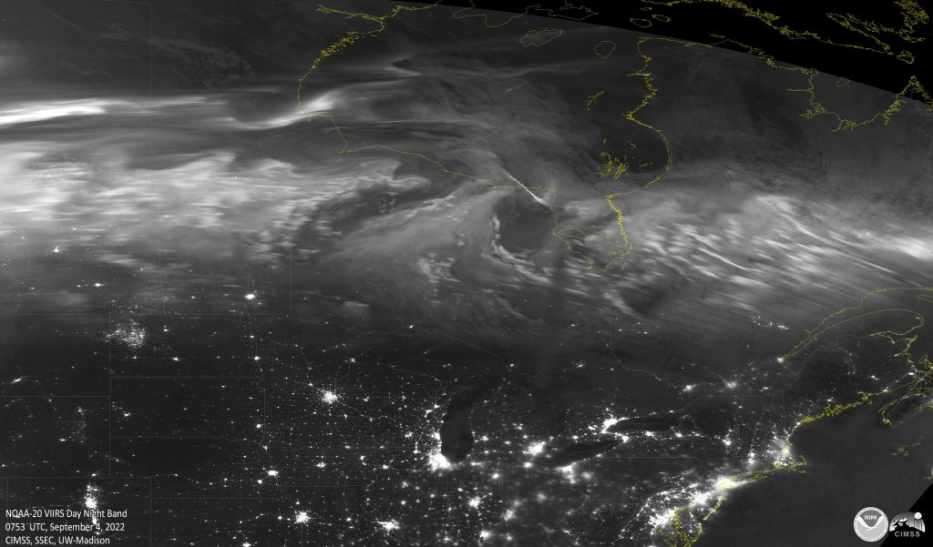 Labor Day Weekend Aurora Borealis Via VIIRS Day Night Band — CIMSS ...