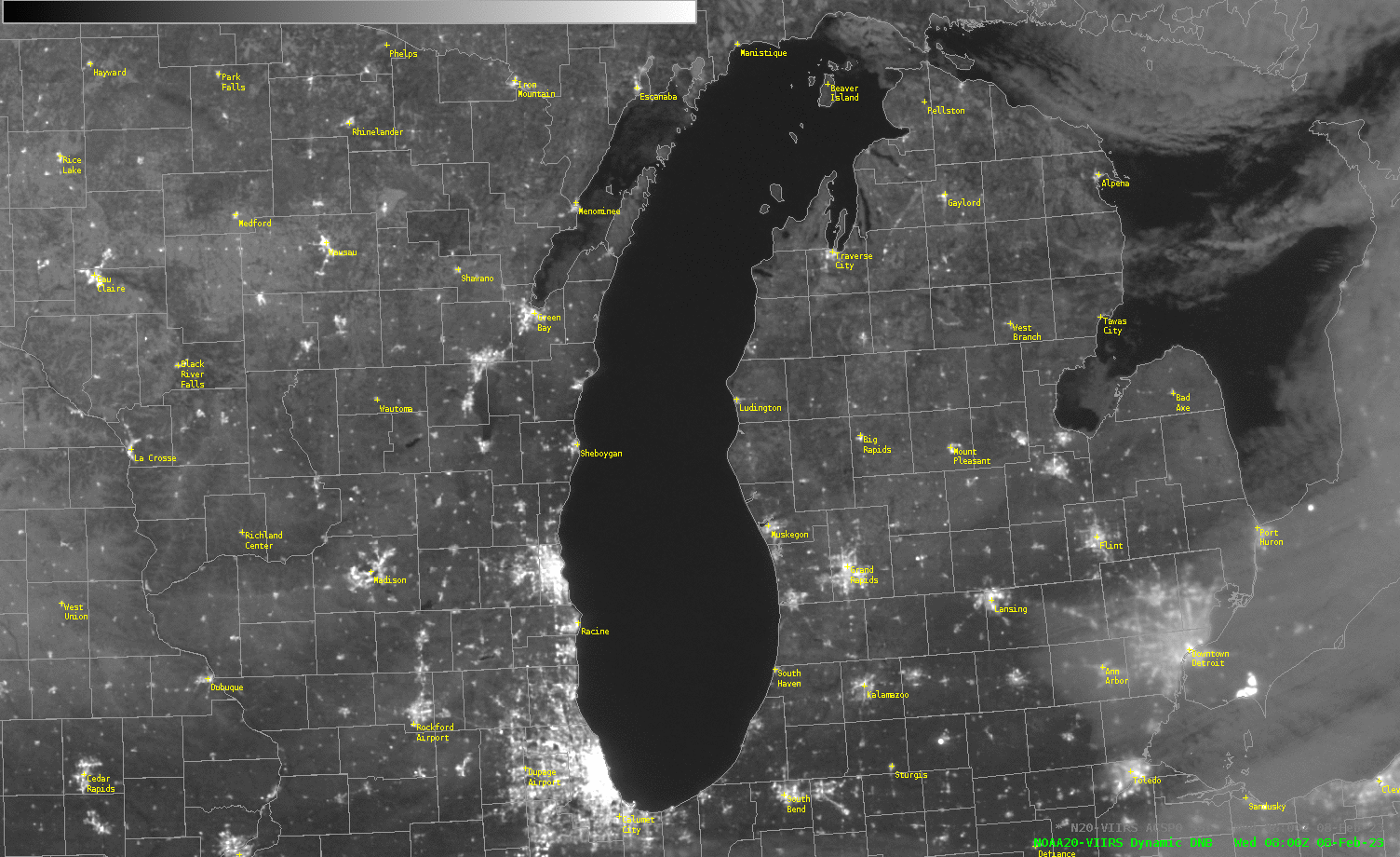 Clear skies over the western Great Lakes — CIMSS Satellite Blog, CIMSS