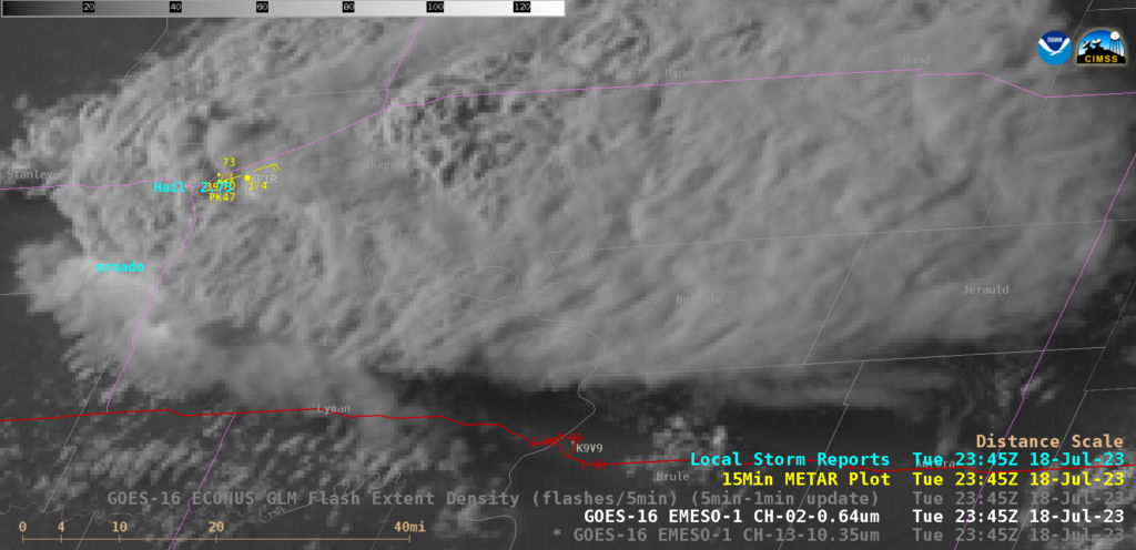 Supercell thunderstorm produces giant hail and 100 mph winds in South ...