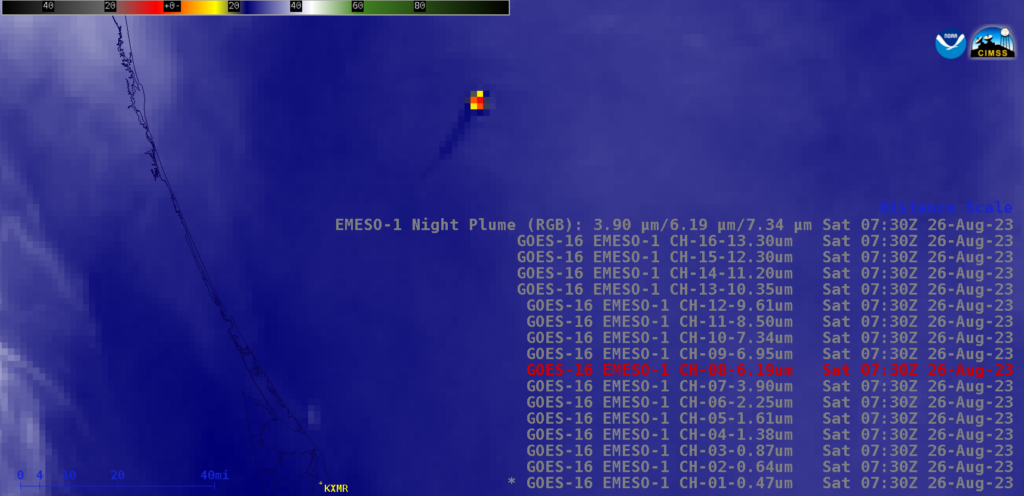 Satellite Signatures Of The NASA/SpaceX Crew-7 Launch — CIMSS Satellite ...