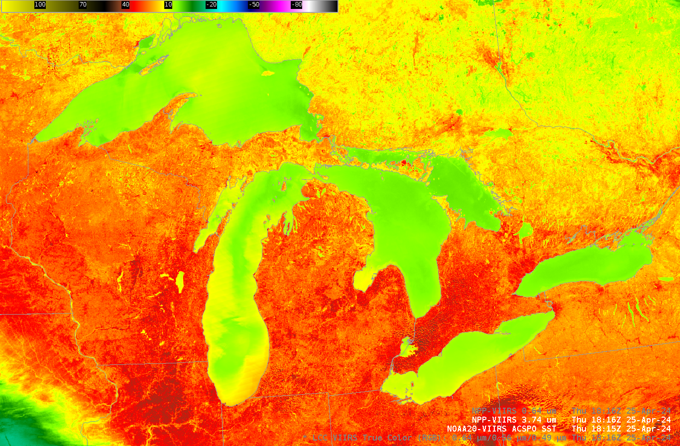 strange 'ring' of water in michigan seen from space