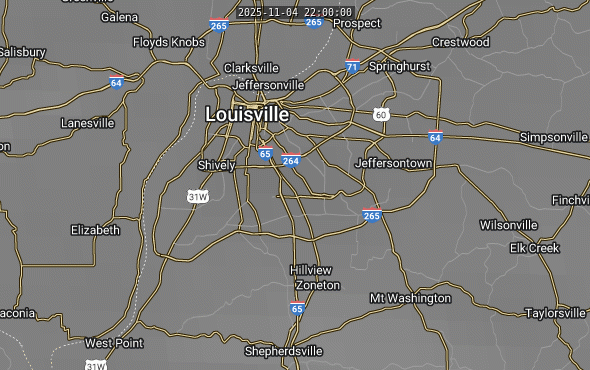 GOES Views of UPS Plane Crash in Louisville