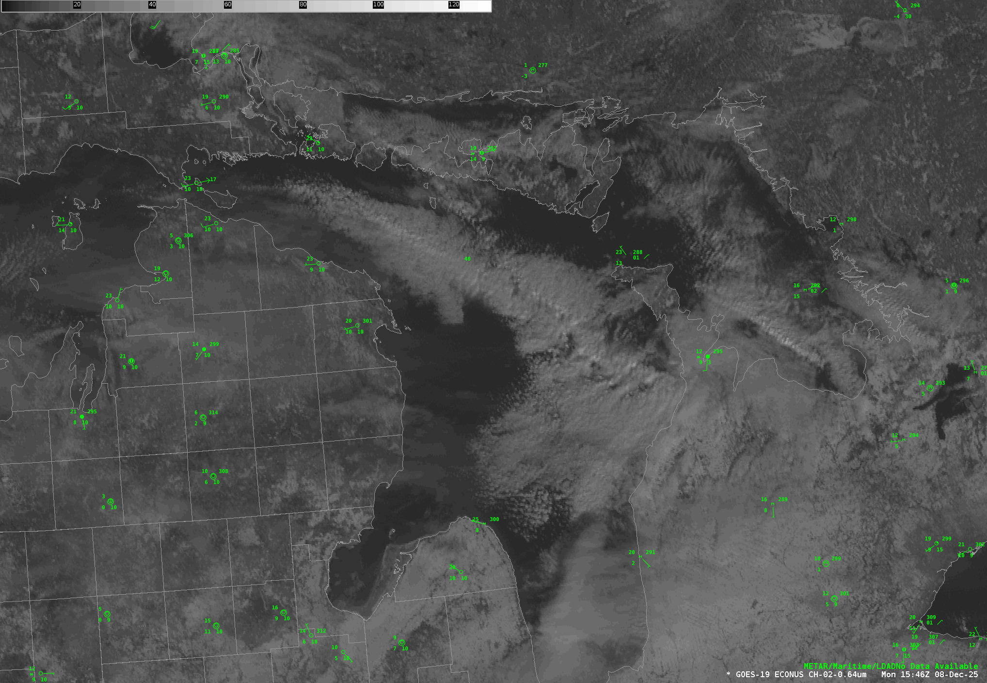 Land Breeze-Induced Snow Over Lake Huron